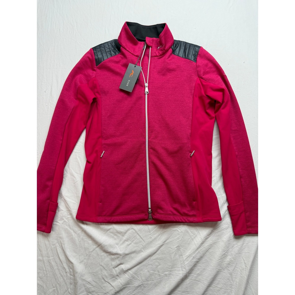 KJUS Women Radun Midlayer Jacket Pink Quilted Shoulder Full Zip K00020 38 M